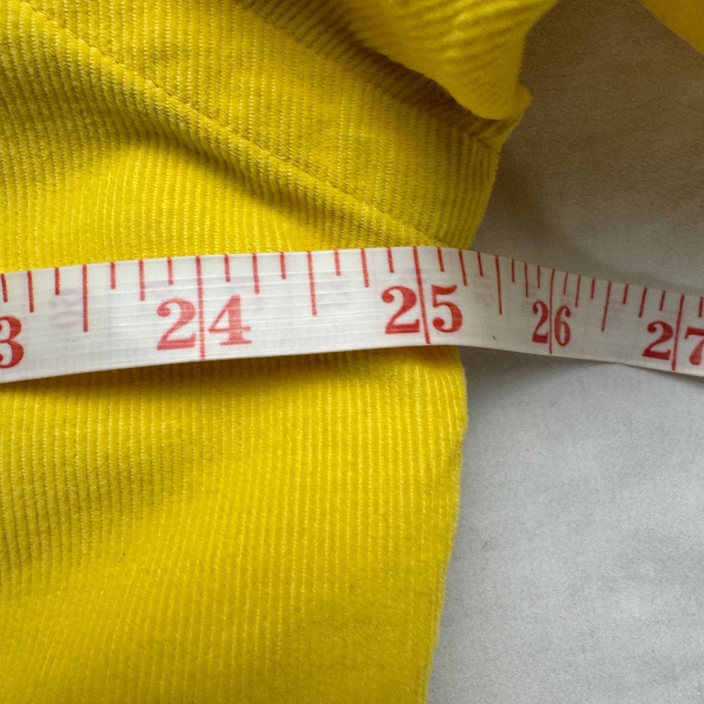 Ralph Lauren Golf Corduroy Button Down Shirt Men M Yellow Long Sleeve Crest Logo - Picture 9 of 12